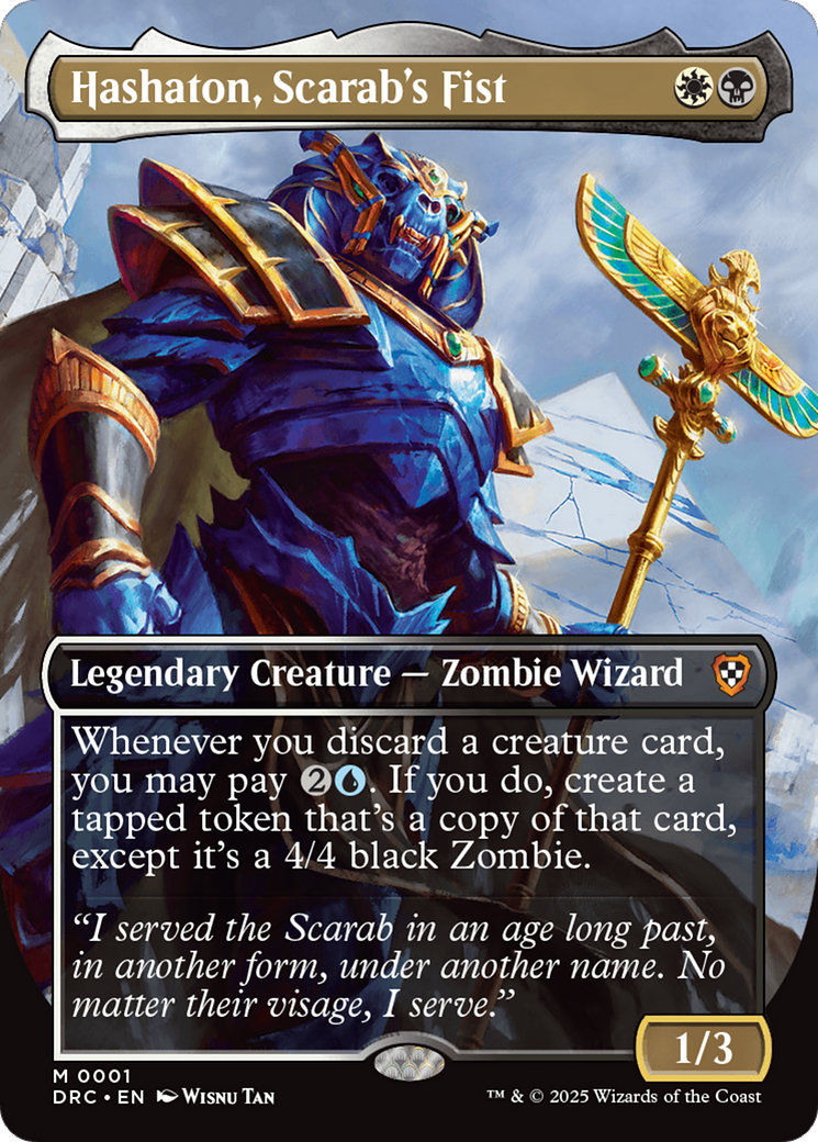Hashaton, Scarab's Fist (Borderless) [Aetherdrift Commander] - Magic: The Gathering - Card Brawlers | Quebec | Canada |