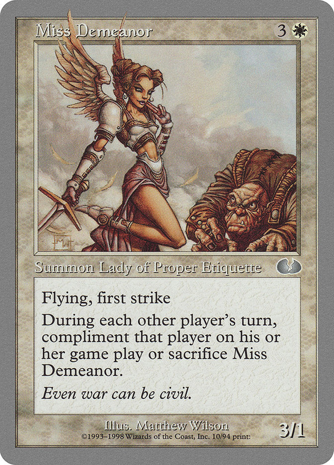 Miss Demeanor [Unglued] - Magic: The Gathering - Card Brawlers | Quebec | Canada |