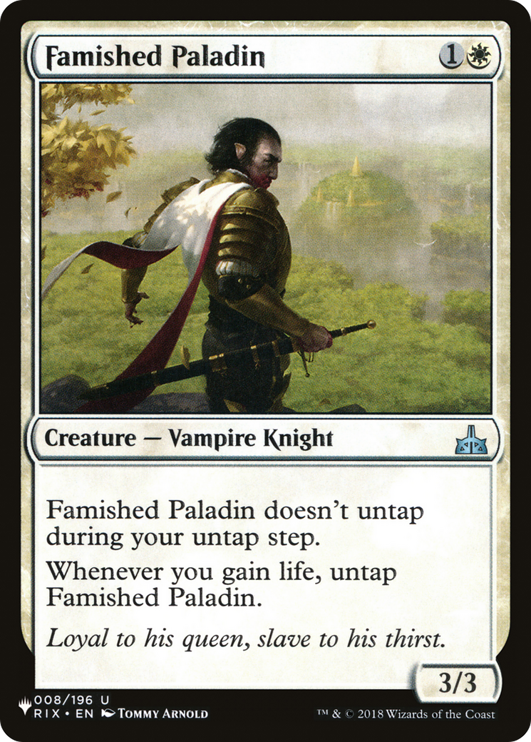 Famished Paladin [The List] - Magic: The Gathering - Card Brawlers | Quebec | Canada |