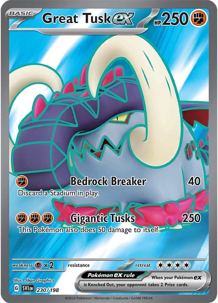 Great Tusk ex (230/198) [Scarlet & Violet: Base Set] - Pokémon - Card Brawlers | Quebec | Canada |