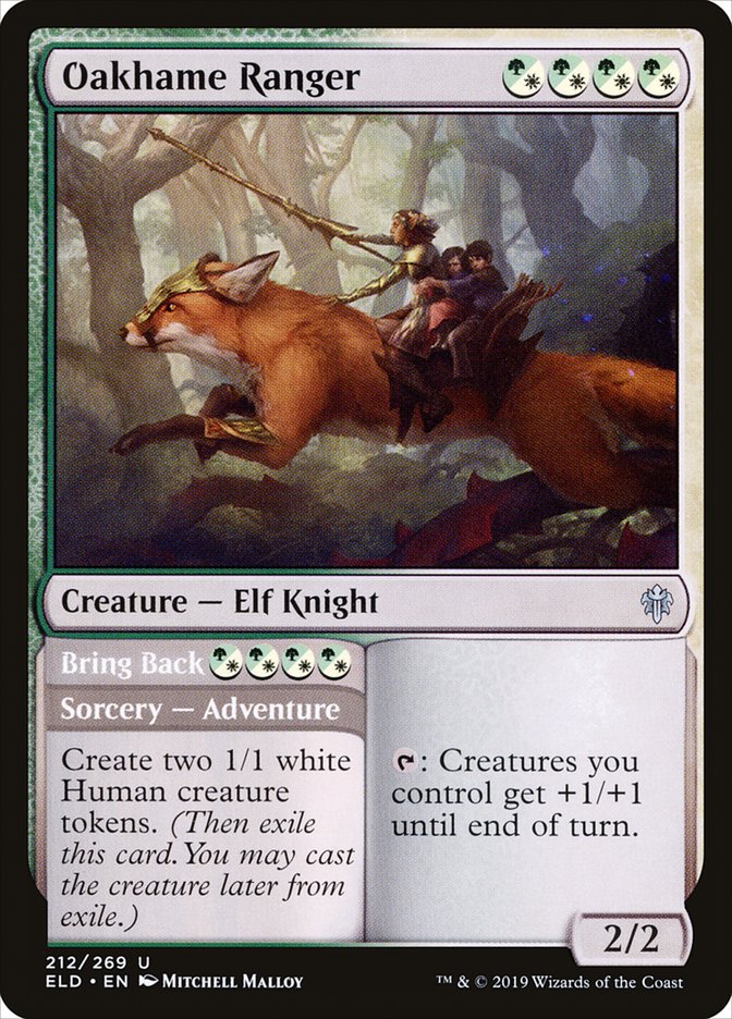 Oakhame Ranger // Bring Back [Throne of Eldraine] - Magic: The Gathering - Card Brawlers | Quebec | Canada |