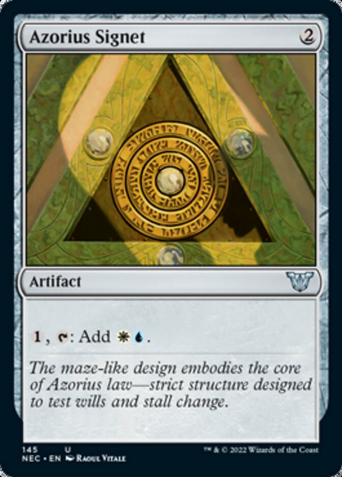 Azorius Signet [Kamigawa: Neon Dynasty Commander] - Magic: The Gathering - Card Brawlers | Quebec | Canada |