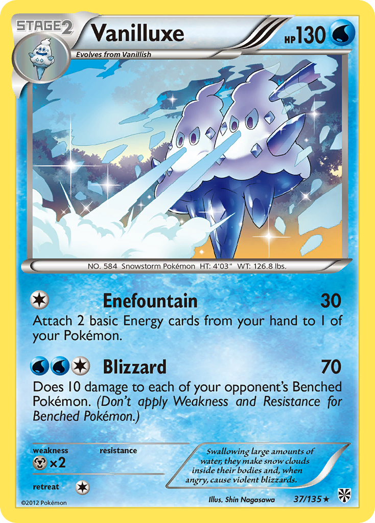 Vanilluxe (37/135) [Black & White: Plasma Storm] - Pokémon - Card Brawlers | Quebec | Canada |