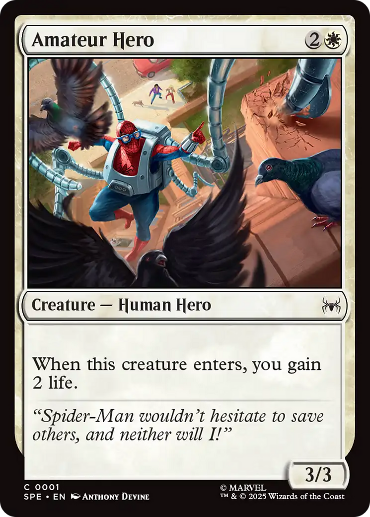 Amateur Hero [Marvel's Spider-Man: Eternal-Legal] - Magic: The Gathering - Card Brawlers | Quebec | Canada |