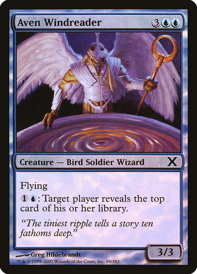 Aven Windreader (Premium Foil) [Tenth Edition] - Magic: The Gathering - Card Brawlers | Quebec | Canada |