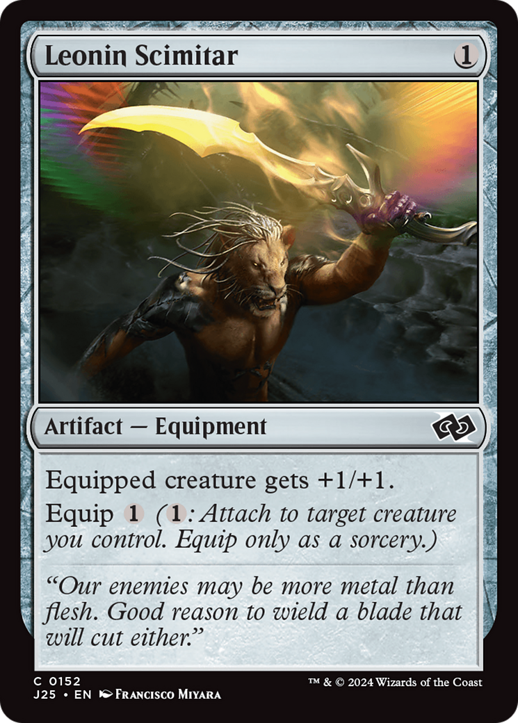 Leonin Scimitar [Foundations Jumpstart] - Magic: The Gathering - Card Brawlers | Quebec | Canada |