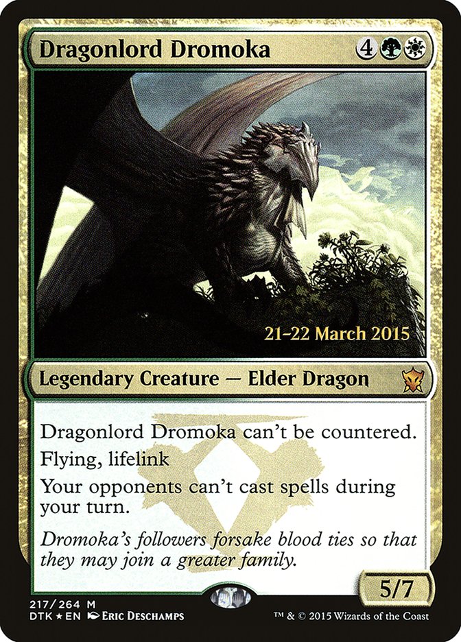 Dragonlord Dromoka [Dragons of Tarkir Prerelease Promos] - Magic: The Gathering - Card Brawlers | Quebec | Canada |