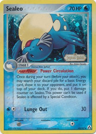 Sealeo (43/92) (Stamped) [EX: Legend Maker] - Pokémon - Card Brawlers | Quebec | Canada |