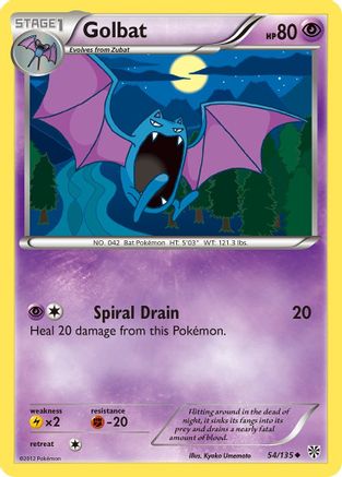 Golbat (54/135) [Black & White: Plasma Storm] - Pokémon - Card Brawlers | Quebec | Canada |
