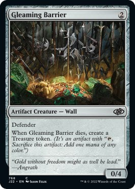 Gleaming Barrier [Jumpstart 2022] - Magic: The Gathering - Card Brawlers | Quebec | Canada |