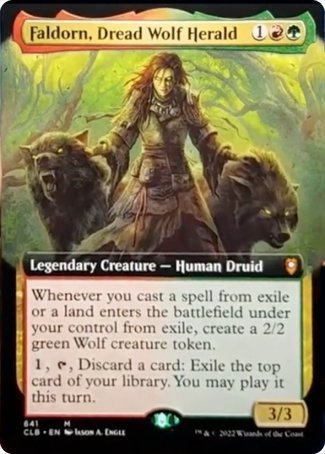 Faldorn, Dread Wolf Herald (Extended Art) [Commander Legends: Battle for Baldur's Gate] - Magic: The Gathering - Card Brawlers | Quebec | Canada |