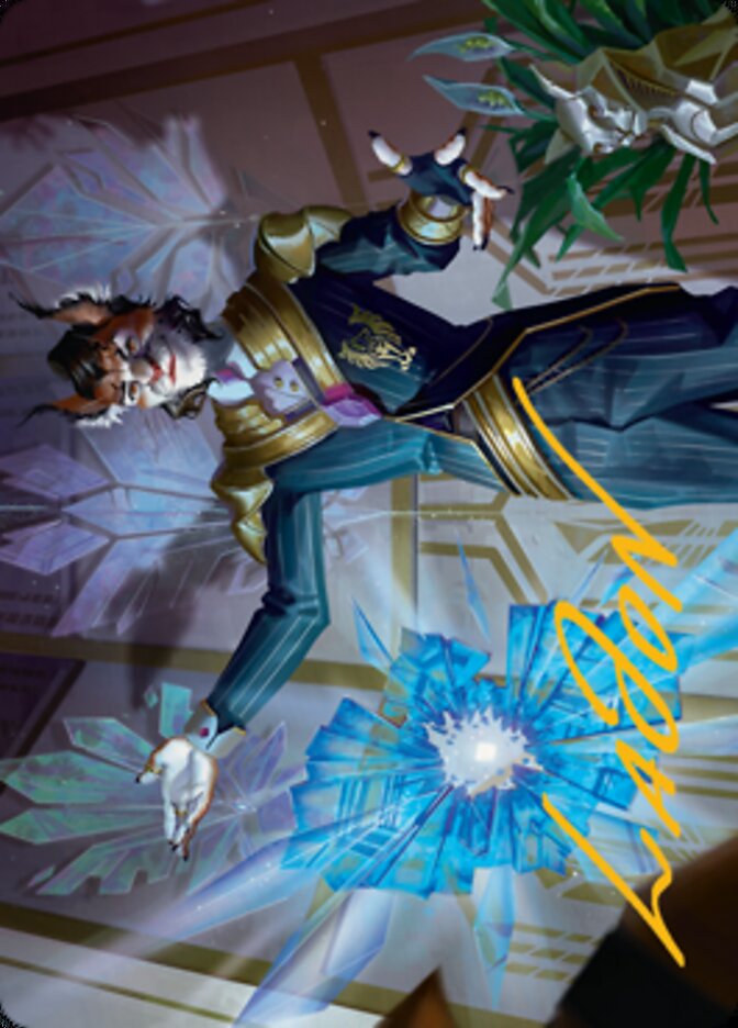 Kros, Defense Contractor Art Card (Gold-Stamped Signature) [Streets of New Capenna Art Series] - Magic: The Gathering - Card Brawlers | Quebec | Canada |