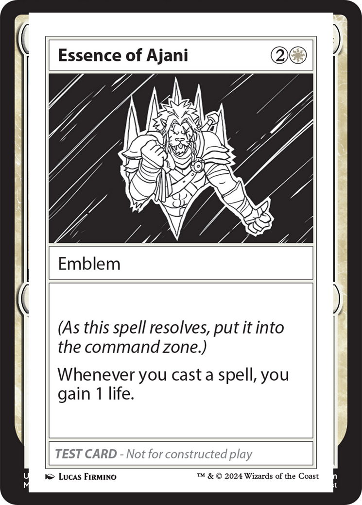 Essence of Ajani [Mystery Booster 2 Playtest Cards] - Magic: The Gathering - Card Brawlers | Quebec | Canada |