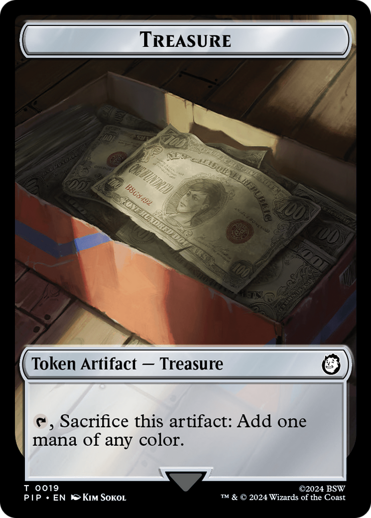 Treasure (0019) // Soldier (0004) Double-Sided Token [Fallout Tokens] - Magic: The Gathering - Card Brawlers | Quebec | Canada |
