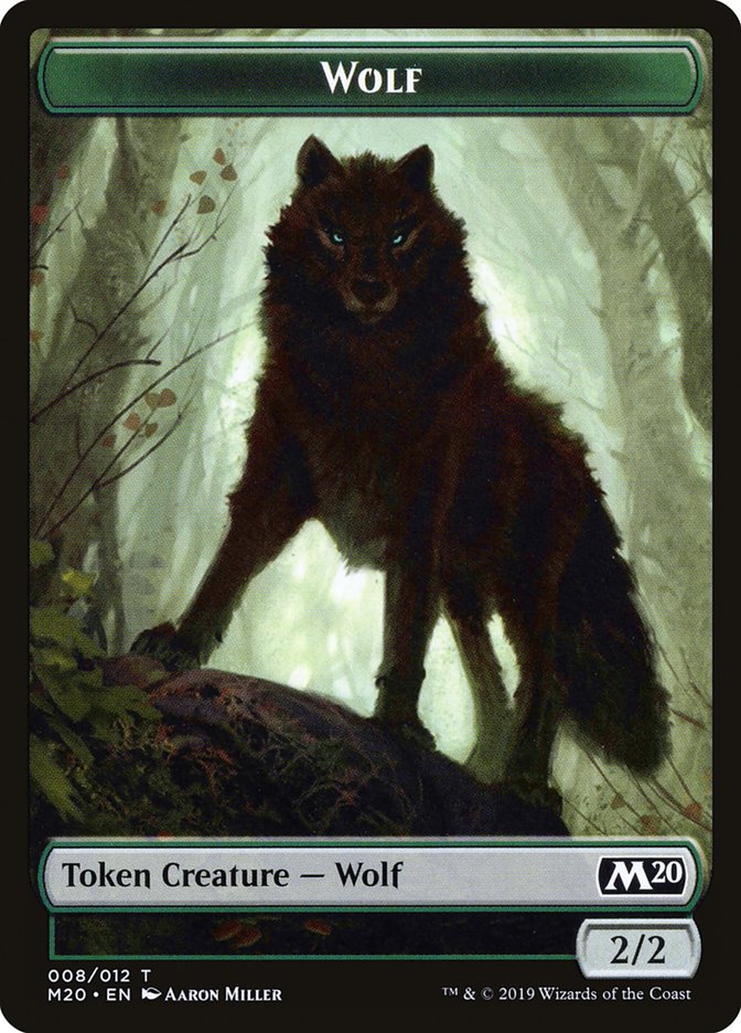 Wolf Token [Core Set 2020 Tokens] - Magic: The Gathering - Card Brawlers | Quebec | Canada |