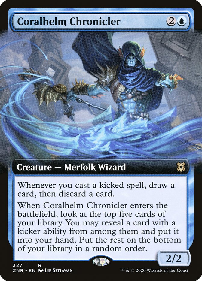 Coralhelm Chronicler (Extended Art) [Zendikar Rising] - Magic: The Gathering - Card Brawlers | Quebec | Canada |