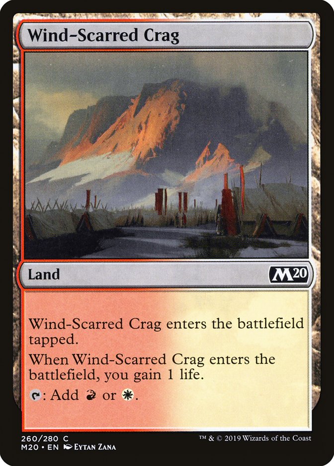 Wind-Scarred Crag [Core Set 2020] - Magic: The Gathering - Card Brawlers | Quebec | Canada |