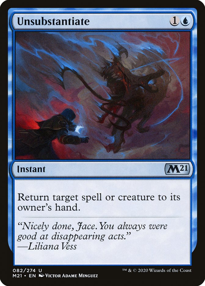 Unsubstantiate [Core Set 2021] - Magic: The Gathering - Card Brawlers | Quebec | Canada |