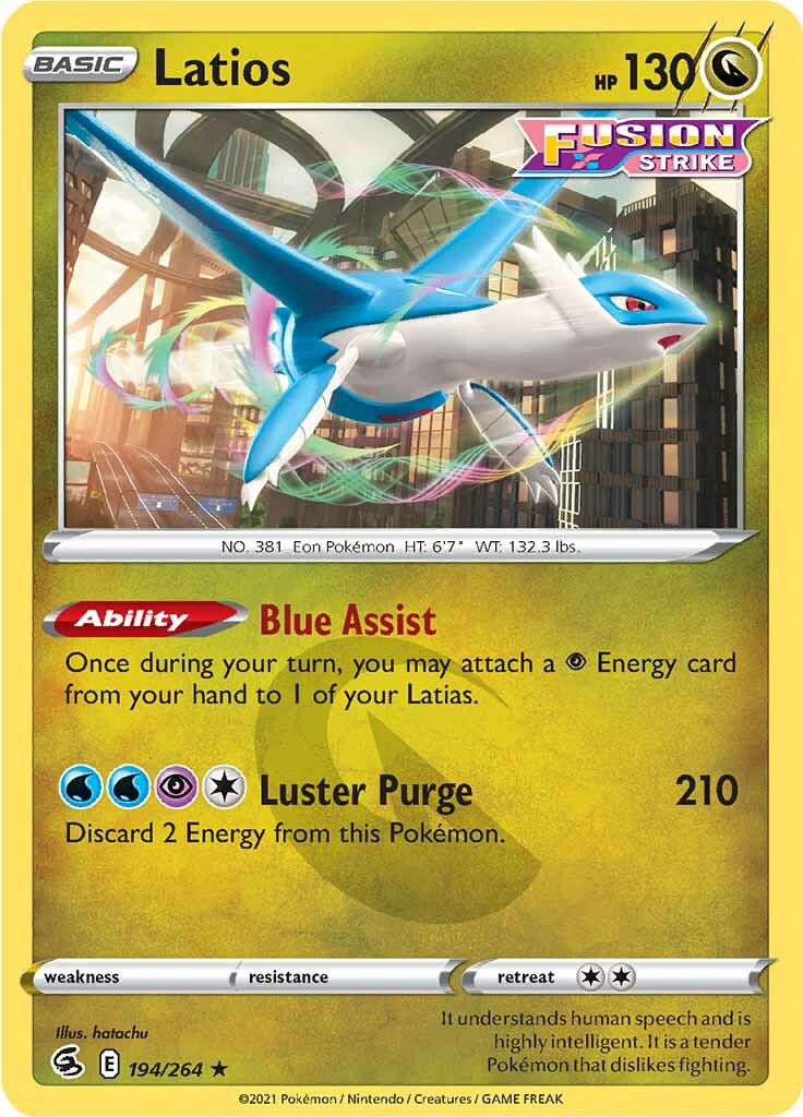 Latios (194/264) [Sword & Shield: Fusion Strike] - Pokémon - Card Brawlers | Quebec | Canada |