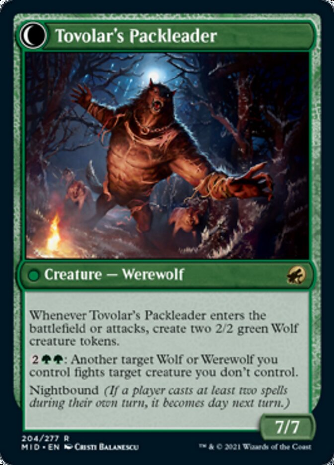 Tovolar's Huntmaster // Tovolar's Packleader [Innistrad: Midnight Hunt] - Magic: The Gathering - Card Brawlers | Quebec | Canada |