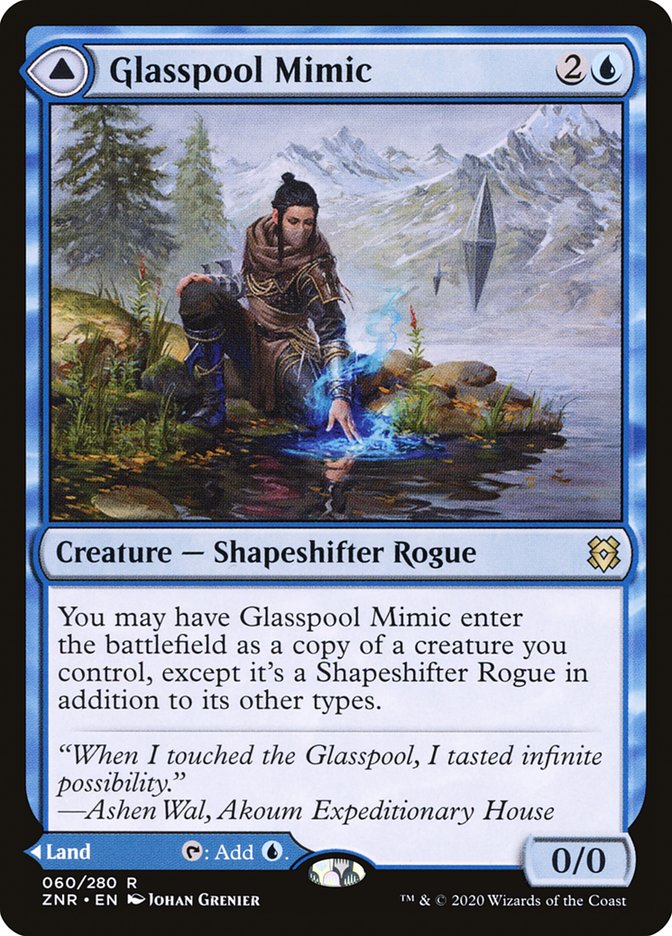 Glasspool Mimic // Glasspool Shore [Zendikar Rising] - Magic: The Gathering - Card Brawlers | Quebec | Canada |