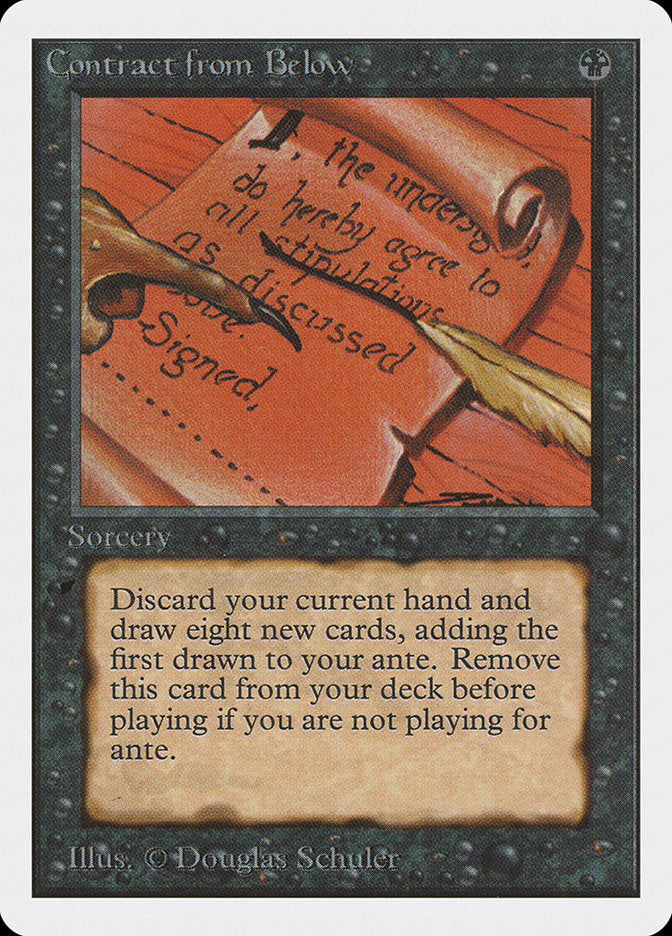 Contract from Below [Unlimited Edition] - Magic: The Gathering - Card Brawlers | Quebec | Canada |