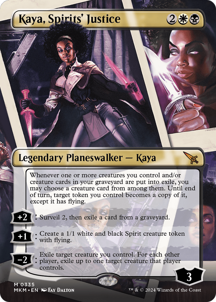 Kaya, Spirits' Justice (Borderless) [Murders at Karlov Manor] - Magic: The Gathering - Card Brawlers | Quebec | Canada |