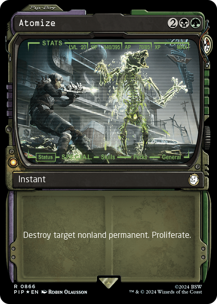 Atomize (Showcase) (Surge Foil) [Fallout] - Magic: The Gathering - Card Brawlers | Quebec | Canada |