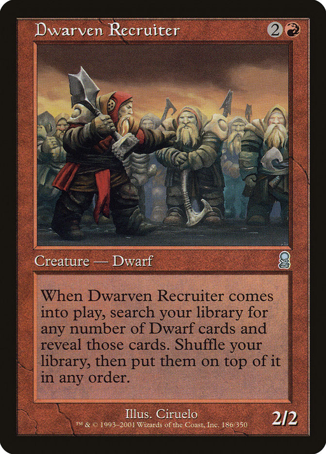 Dwarven Recruiter [Odyssey] - Magic: The Gathering - Card Brawlers | Quebec | Canada |