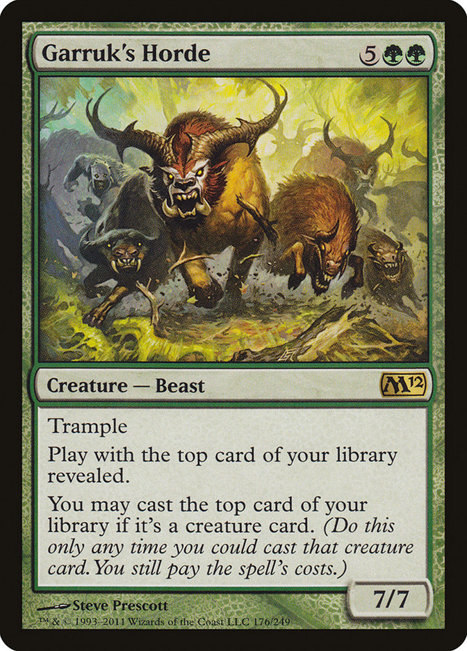 Garruk's Horde [Magic 2012] - Magic: The Gathering - Card Brawlers | Quebec | Canada |