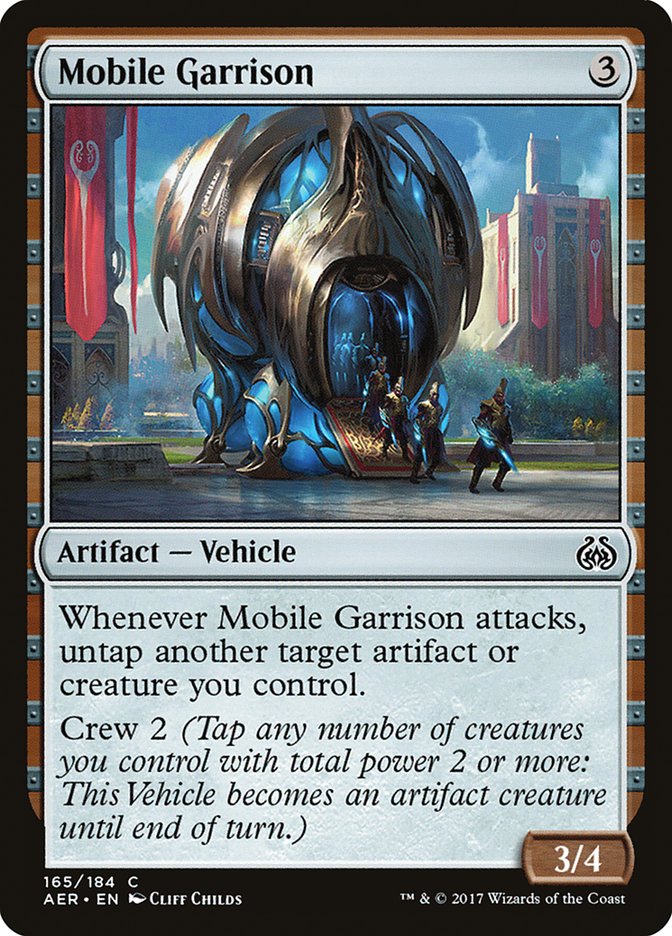 Mobile Garrison [Aether Revolt] - Magic: The Gathering - Card Brawlers | Quebec | Canada |