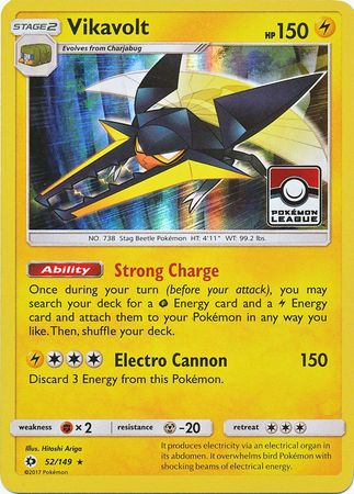 Vikavolt (52/149) (League Promo) [Sun & Moon: Base Set] - Pokémon - Card Brawlers | Quebec | Canada |