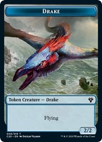 Drake // Insect (018) Double-Sided Token [Commander 2020 Tokens] - Magic: The Gathering - Card Brawlers | Quebec | Canada |
