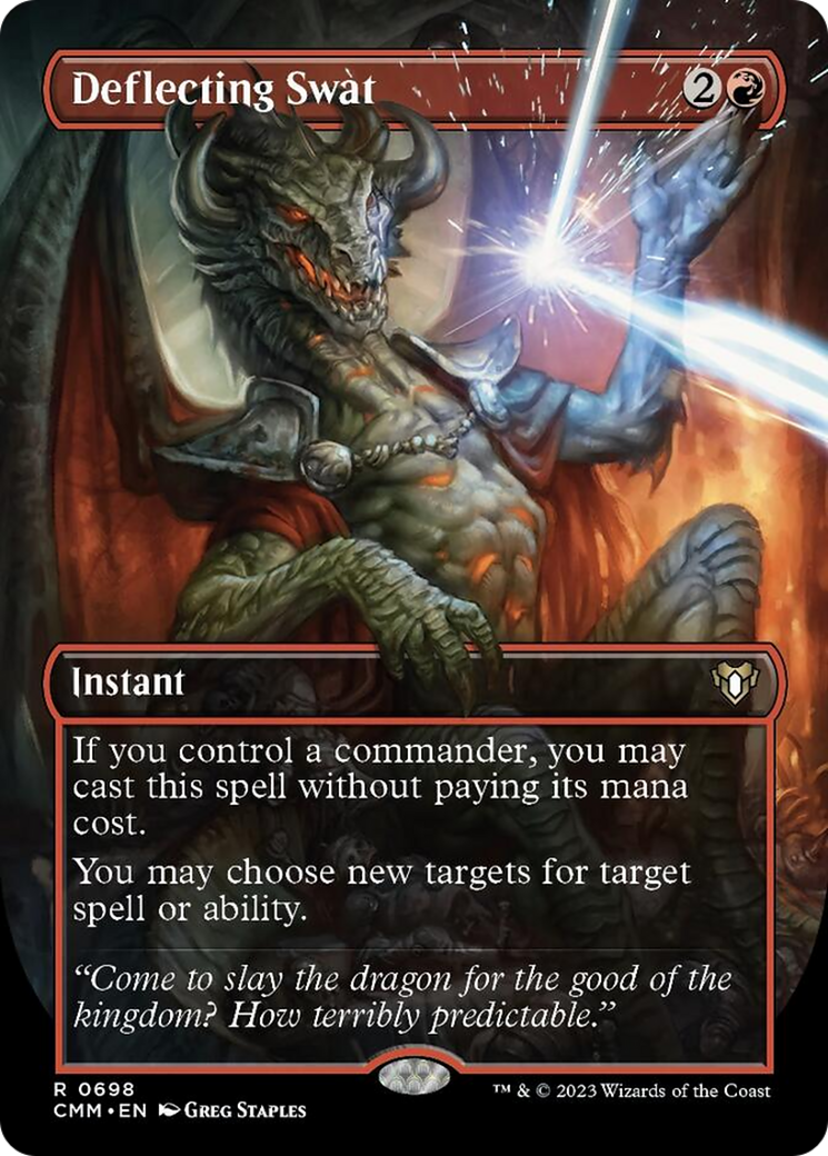 Deflecting Swat (Borderless Alternate Art) [Commander Masters] - Magic: The Gathering - Card Brawlers | Quebec | Canada |