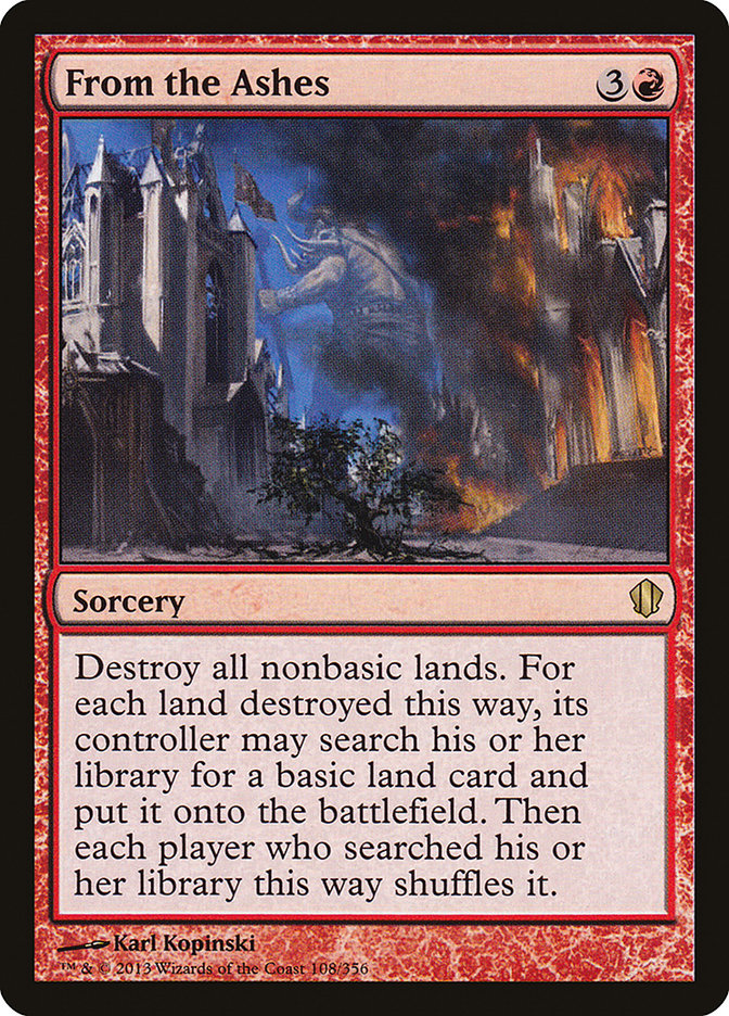 From the Ashes [Commander 2013] - Magic: The Gathering - Card Brawlers | Quebec | Canada |