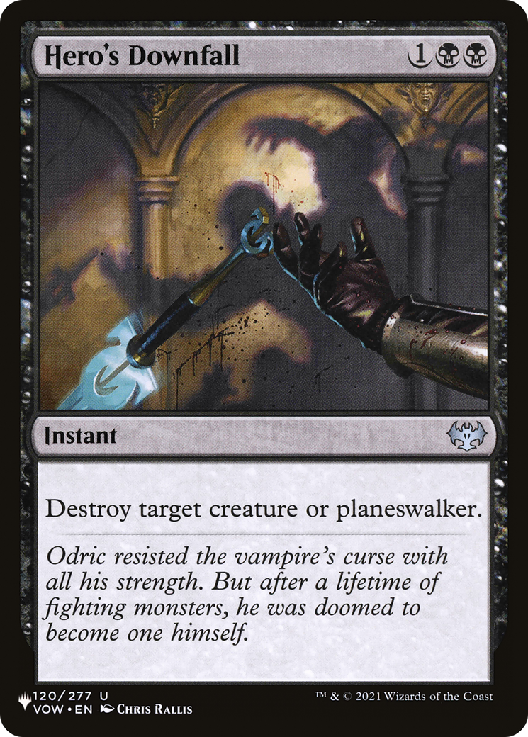 Hero's Downfall [The List] - Magic: The Gathering - Card Brawlers | Quebec | Canada |