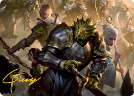 You Come to the Gnoll Camp Art Card (Gold-Stamped Signature) [Dungeons & Dragons: Adventures in the Forgotten Realms Art Series] - Magic: The Gathering - Card Brawlers | Quebec | Canada |