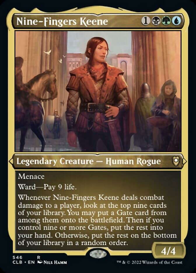Nine-Fingers Keene (Foil Etched) [Commander Legends: Battle for Baldur's Gate] - Magic: The Gathering - Card Brawlers | Quebec | Canada |