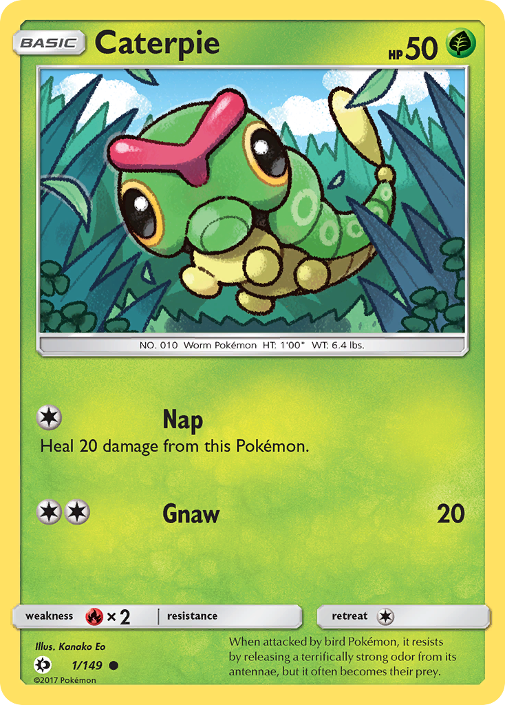Caterpie (1/149) [Sun & Moon: Base Set] - Pokémon - Card Brawlers | Quebec | Canada |