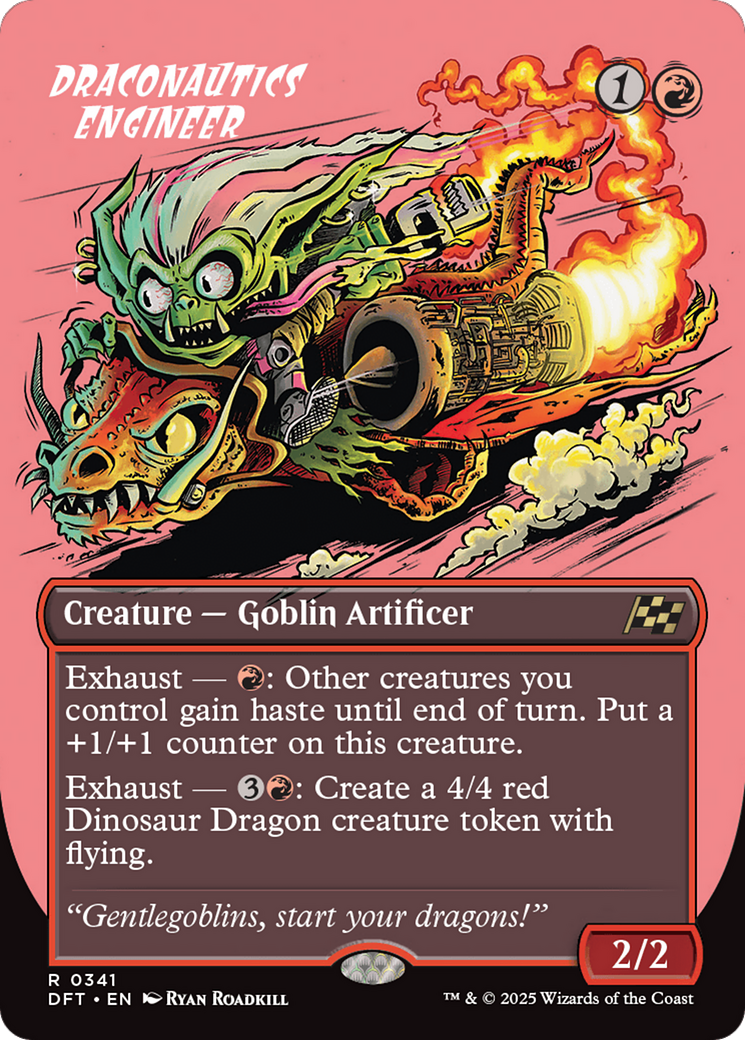 Draconautics Engineer (Borderless) [Aetherdrift] - Magic: The Gathering - Card Brawlers | Quebec | Canada |