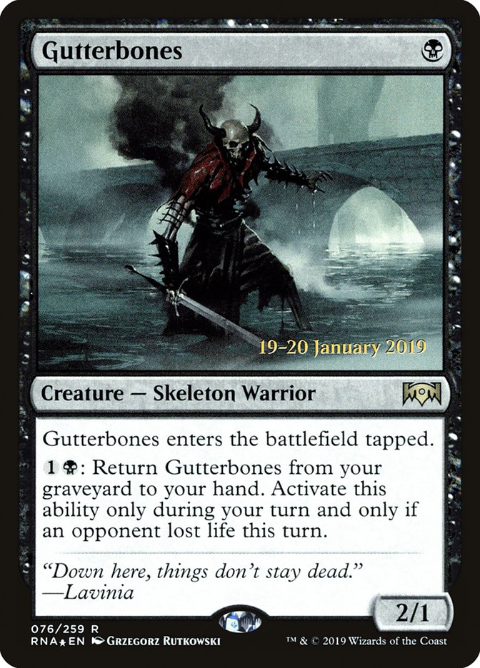 Gutterbones [Ravnica Allegiance Prerelease Promos] - Magic: The Gathering - Card Brawlers | Quebec | Canada |