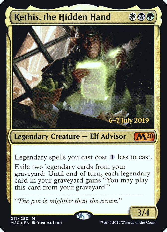 Kethis, the Hidden Hand [Core Set 2020 Prerelease Promos] - Magic: The Gathering - Card Brawlers | Quebec | Canada |