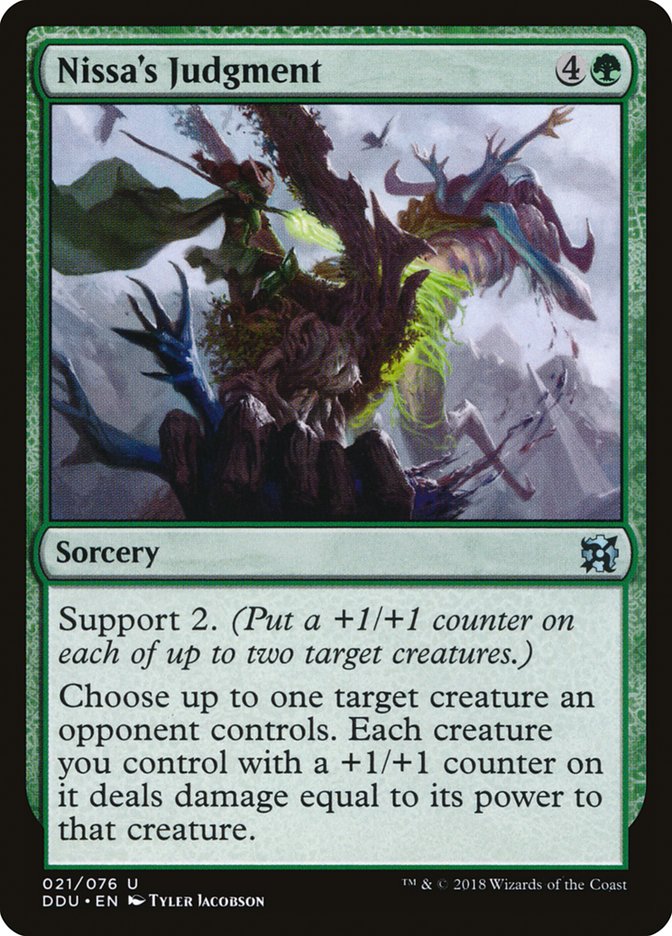 Nissa's Judgment [Duel Decks: Elves vs. Inventors] - Magic: The Gathering - Card Brawlers | Quebec | Canada |