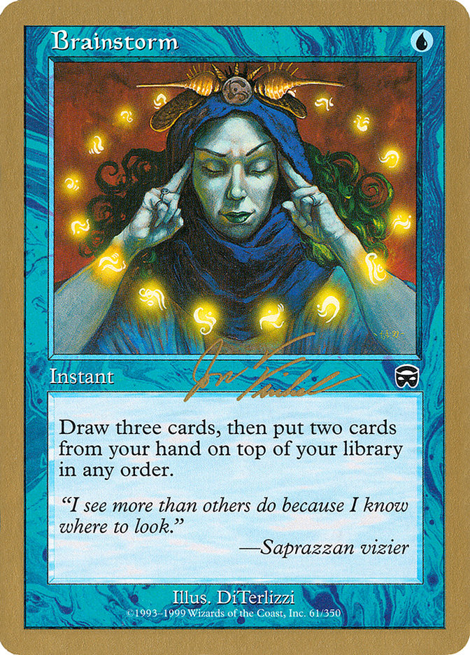 Brainstorm (Jon Finkel) [World Championship Decks 2000] - Magic: The Gathering - Card Brawlers | Quebec | Canada |