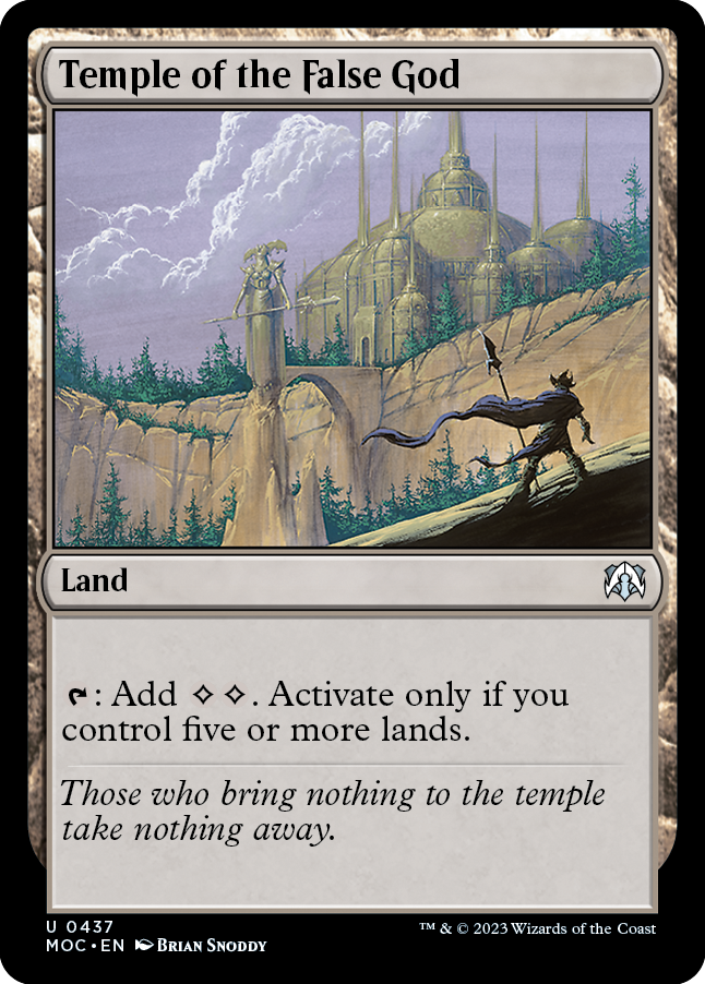Temple of the False God [March of the Machine Commander] - Magic: The Gathering - Card Brawlers | Quebec | Canada |