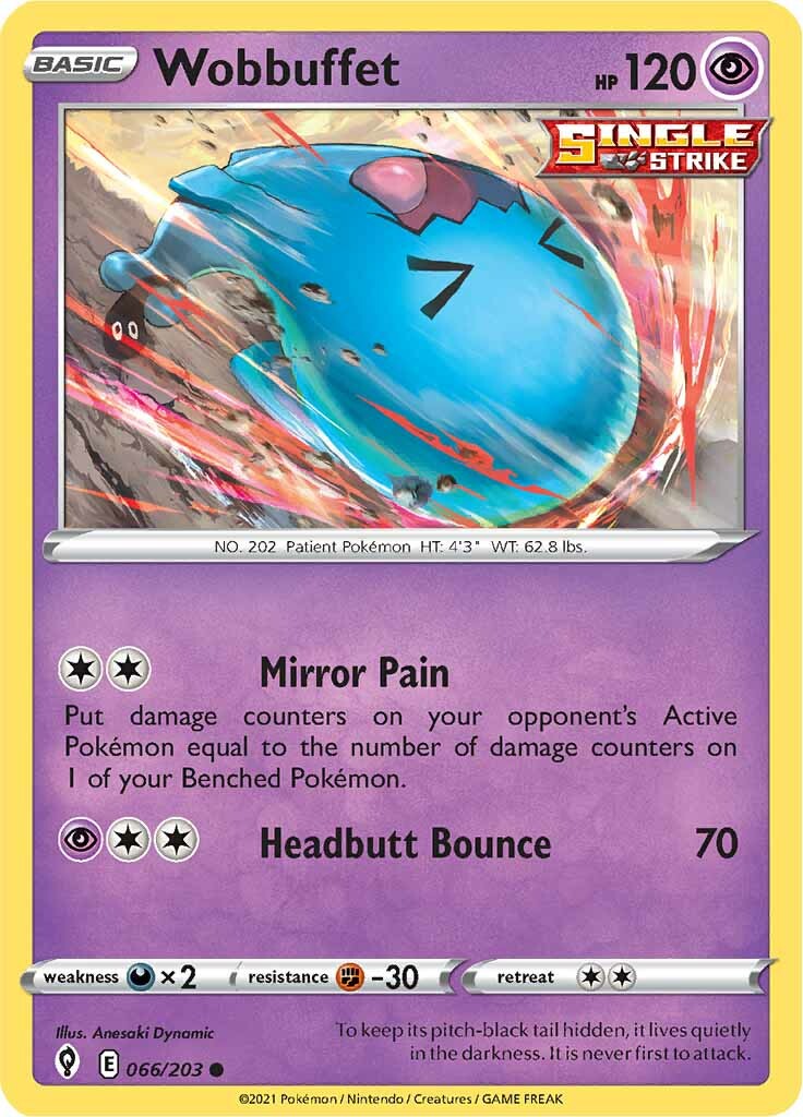 Wobbuffet (066/203) [Sword & Shield: Evolving Skies] - Pokémon - Card Brawlers | Quebec | Canada |