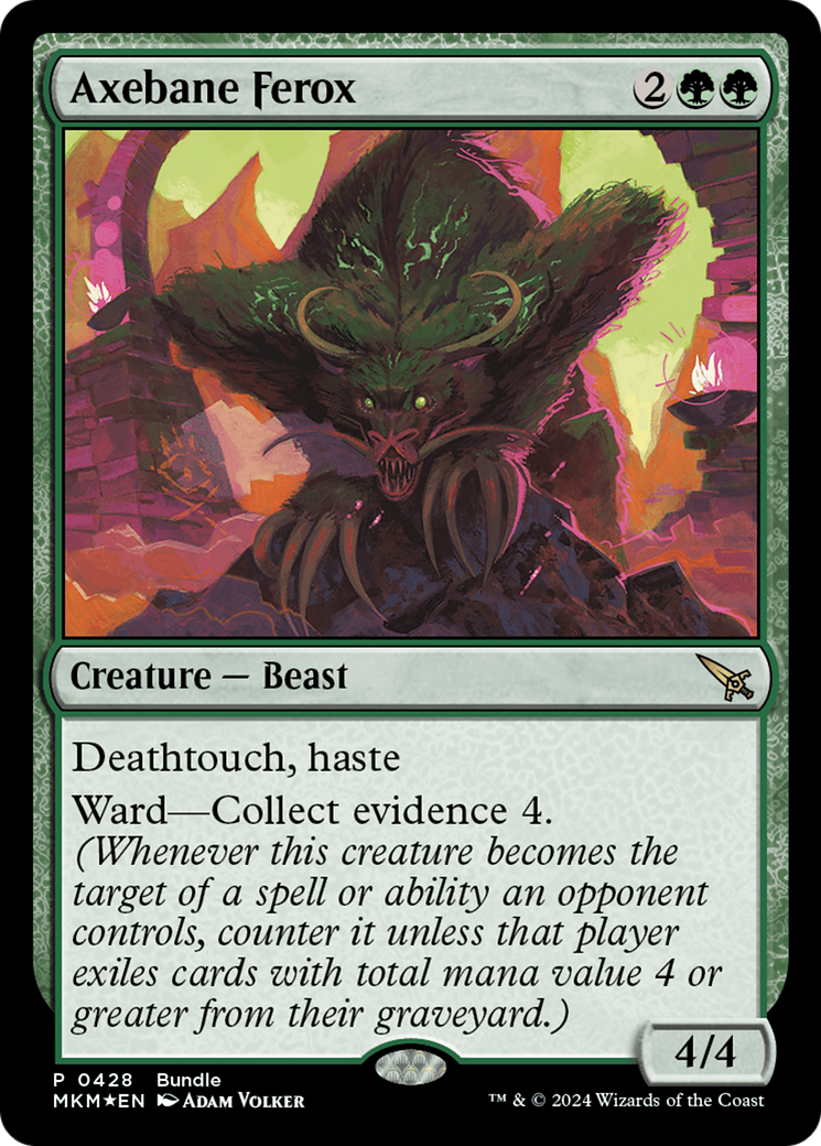 Axebane Ferox [Murders at Karlov Manor Promos] - Magic: The Gathering - Card Brawlers | Quebec | Canada |