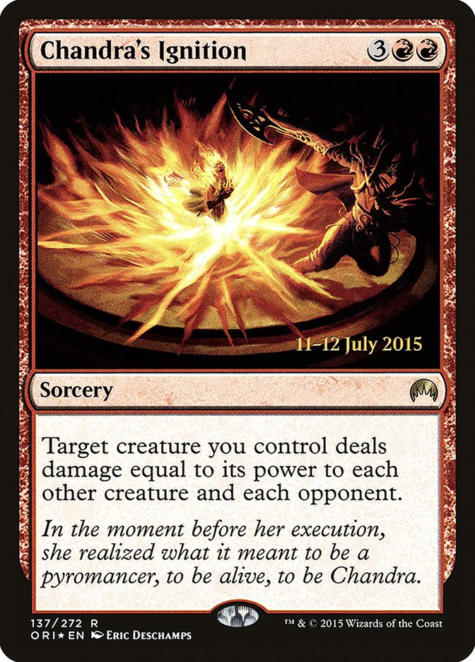 Chandra's Ignition [Magic Origins Prerelease Promos] - Magic: The Gathering - Card Brawlers | Quebec | Canada |