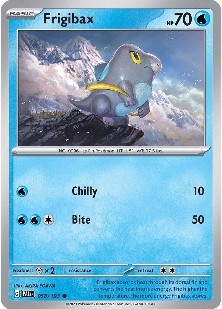 Frigibax (058/193) [Scarlet & Violet: Paldea Evolved] - Pokémon - Card Brawlers | Quebec | Canada |
