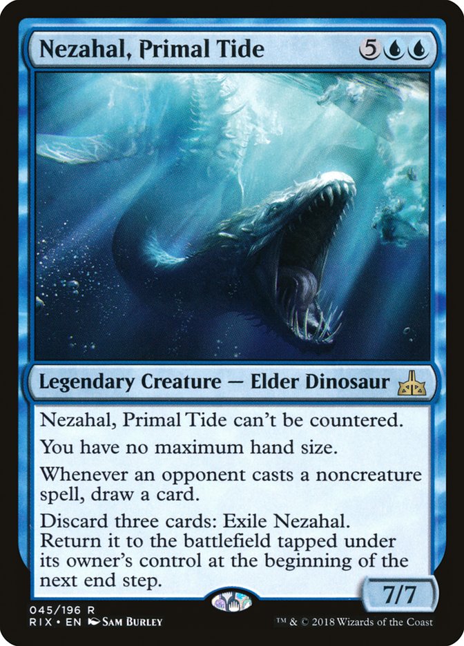 Nezahal, Primal Tide [Rivals of Ixalan] - Magic: The Gathering - Card Brawlers | Quebec | Canada |